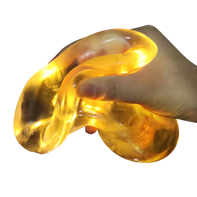 Soft Silicone Lighted Dilator Anal Speculum  In Sex Toys Women Vaginal Anus Spreader Flashing Light Anal Hollow Butt Plug