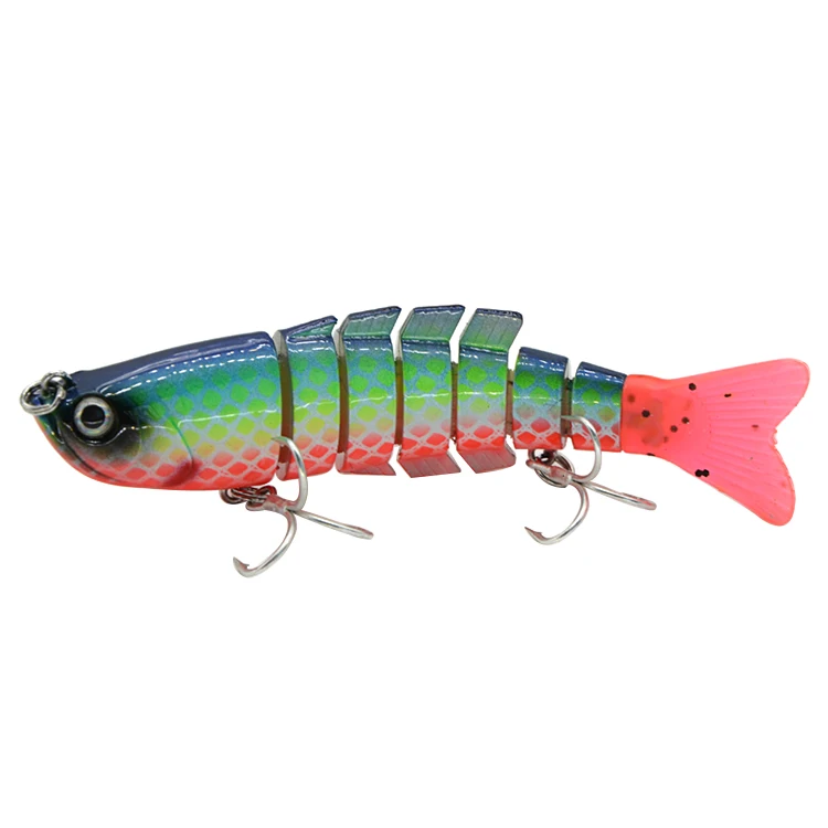 NewBility Multi Segmented Fish Lures Hard Baits 80mm 14g Jointed Fish Lure Crankbait Bass Pike Hard Bait Wobbler
