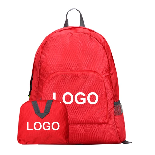Fb001 Custom Logo 30 Low Moq promotional school back pack Nylon Packable Daypack Light Weight Foldable Backpack Waterproof