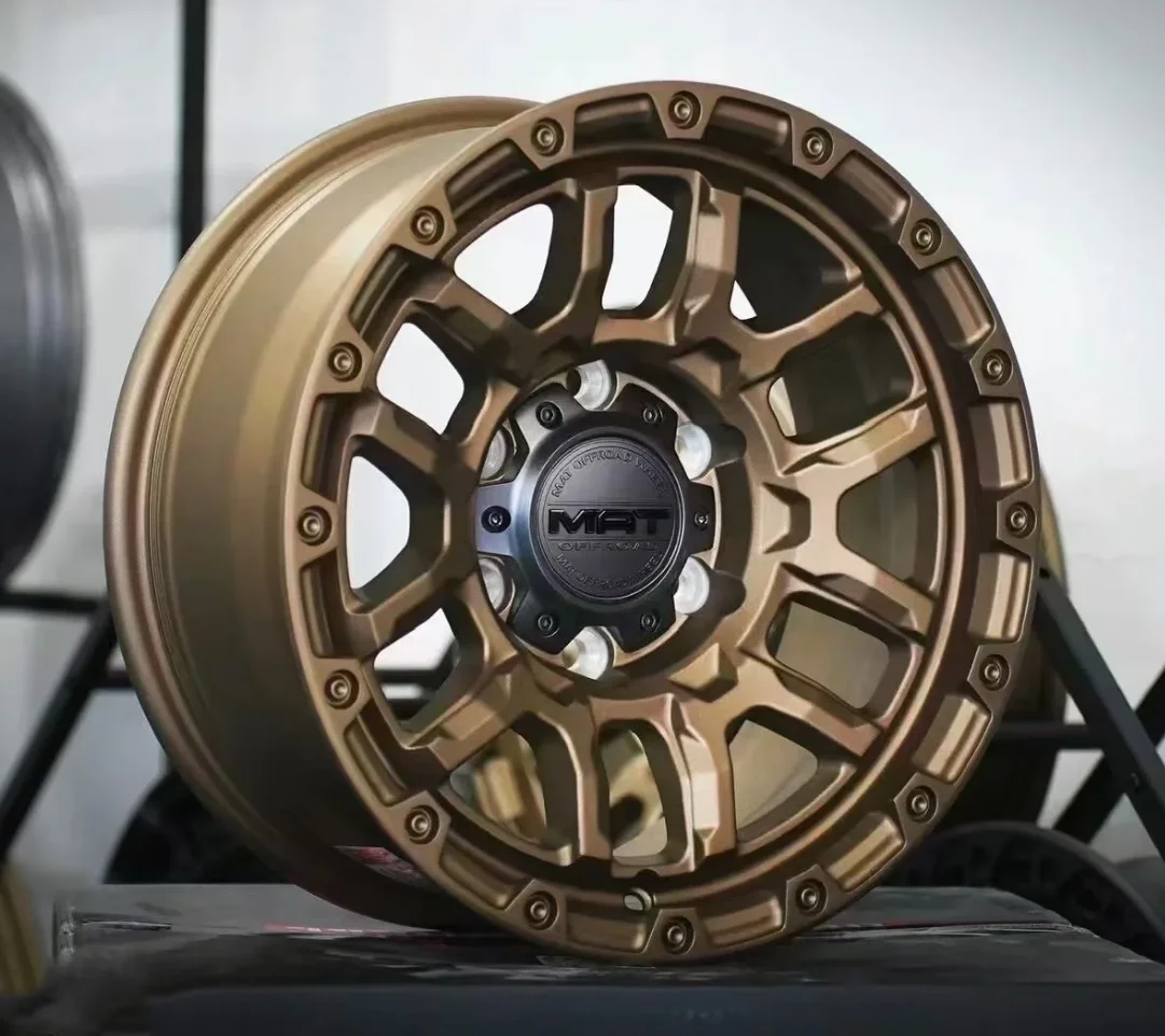 wholesale 6*114.3 MAT off road rims muti spoke off road wheels 17 16 inch wheel rims forged alloy 4X4 rims