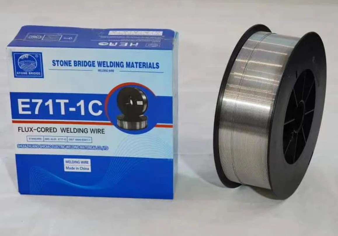 Factory Supply AWS E71T-1C Flux Cored Welding Wire Brazing Mild Steel Carbon Steel Copper Aluminium-Customizable OEM Supported