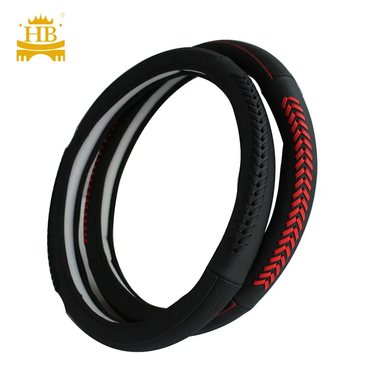 Accesorios para autos genuine leather car steering wheel cover great touch