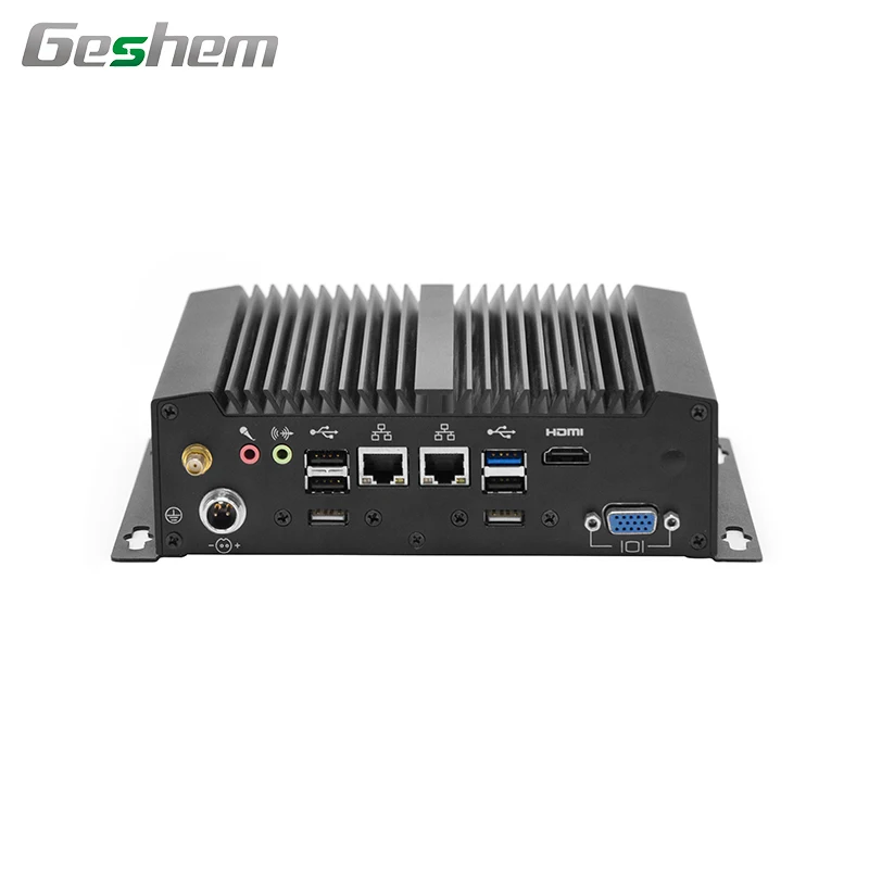
Embedded Industrial computer mini Fanless Box PC J1900 mini PCI-e 3G 4G BT WiFi Industrial pc 