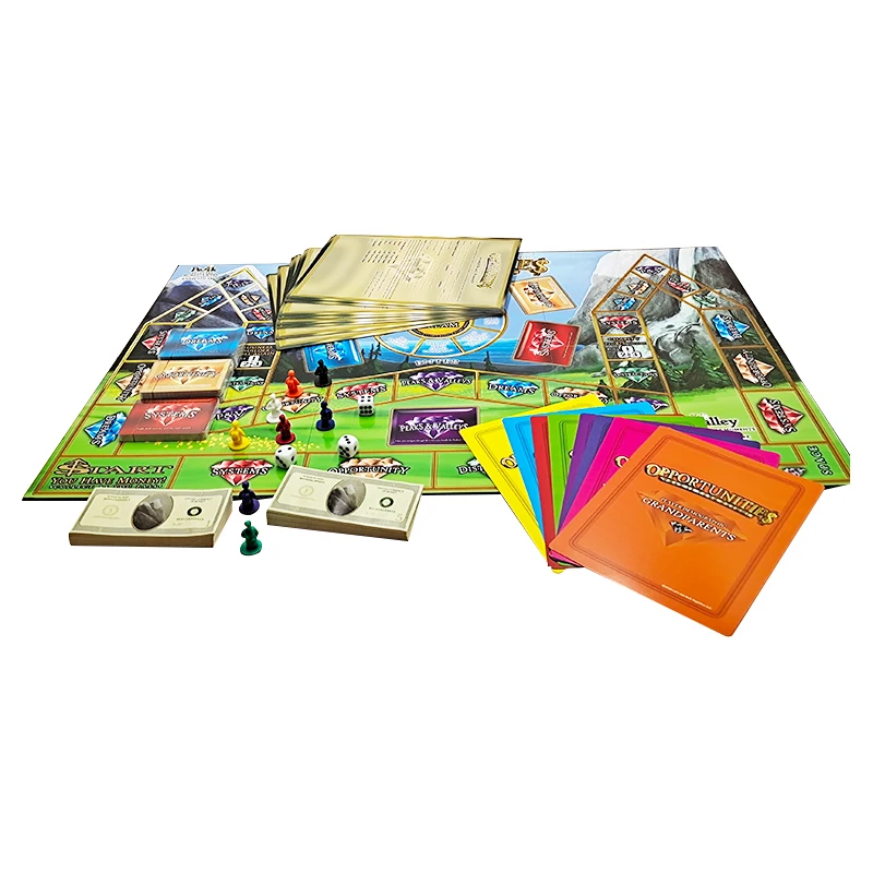 Оптовая продажа OEM развлекательных карт Juegos De table поставщик внутренних персонализированных токенов семейная печать настольных