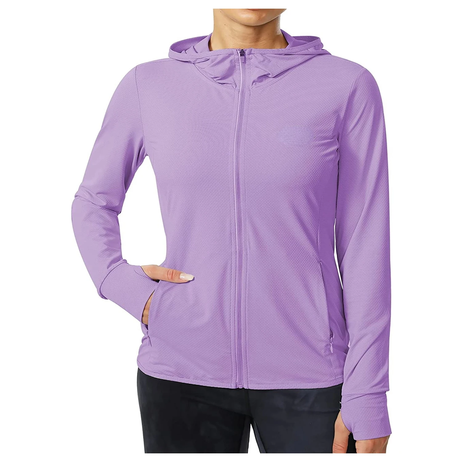 Women Sun Protection Hiking Shirts Long Sleeve UPF Equestrian Bike Fishing Shirts Running Hoodie Jackets