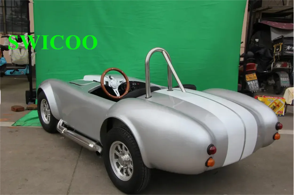 Mini Hotrod Car Shelby 150CC Gasoline Cool Mini Cobra Car with 2 Seat Go Kart for Adult,for Kid Christmas Gift