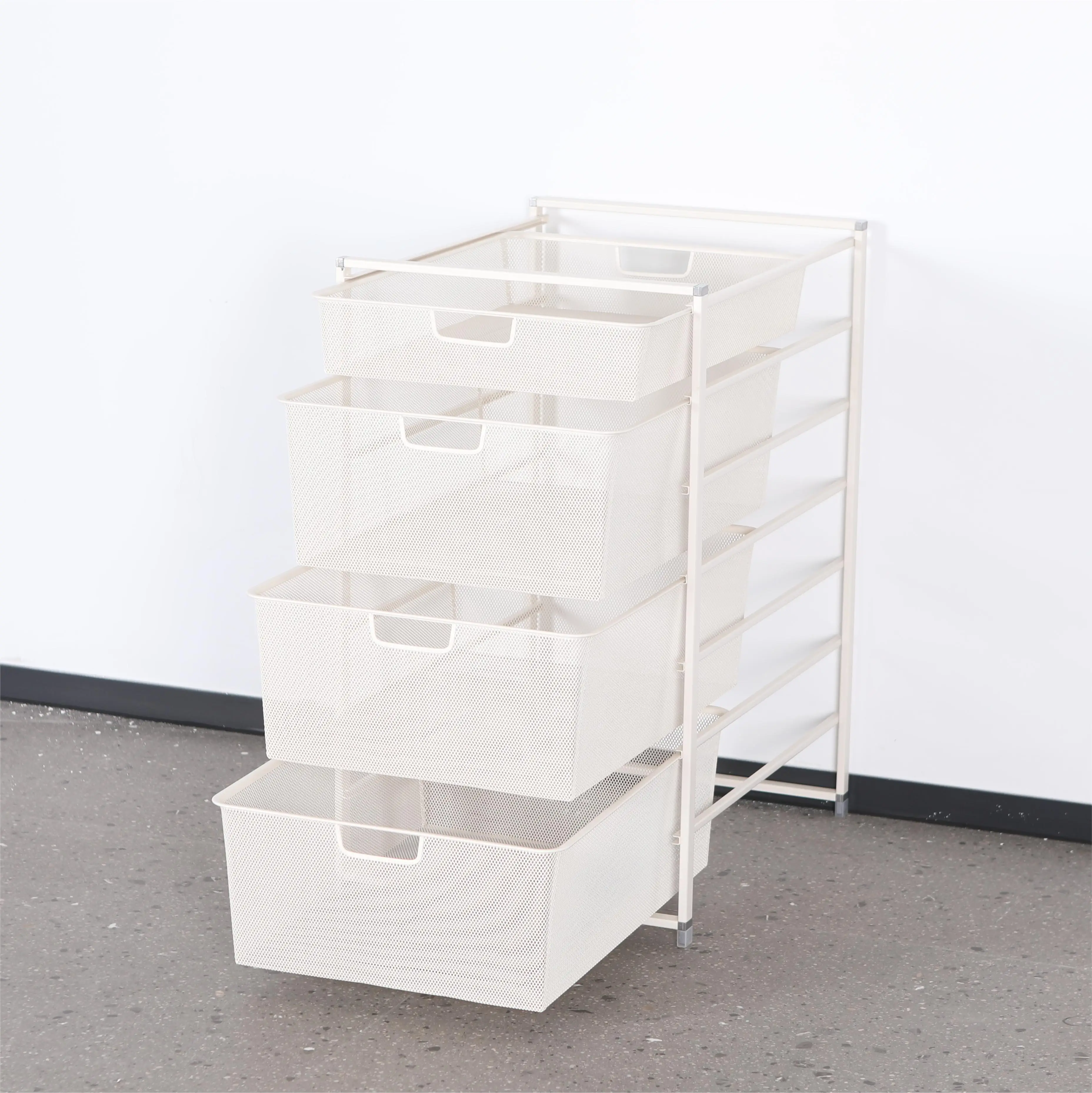 Multi-Function Detachable Clothes Push Basket DIY Mesh Basket for Home Storage Organization