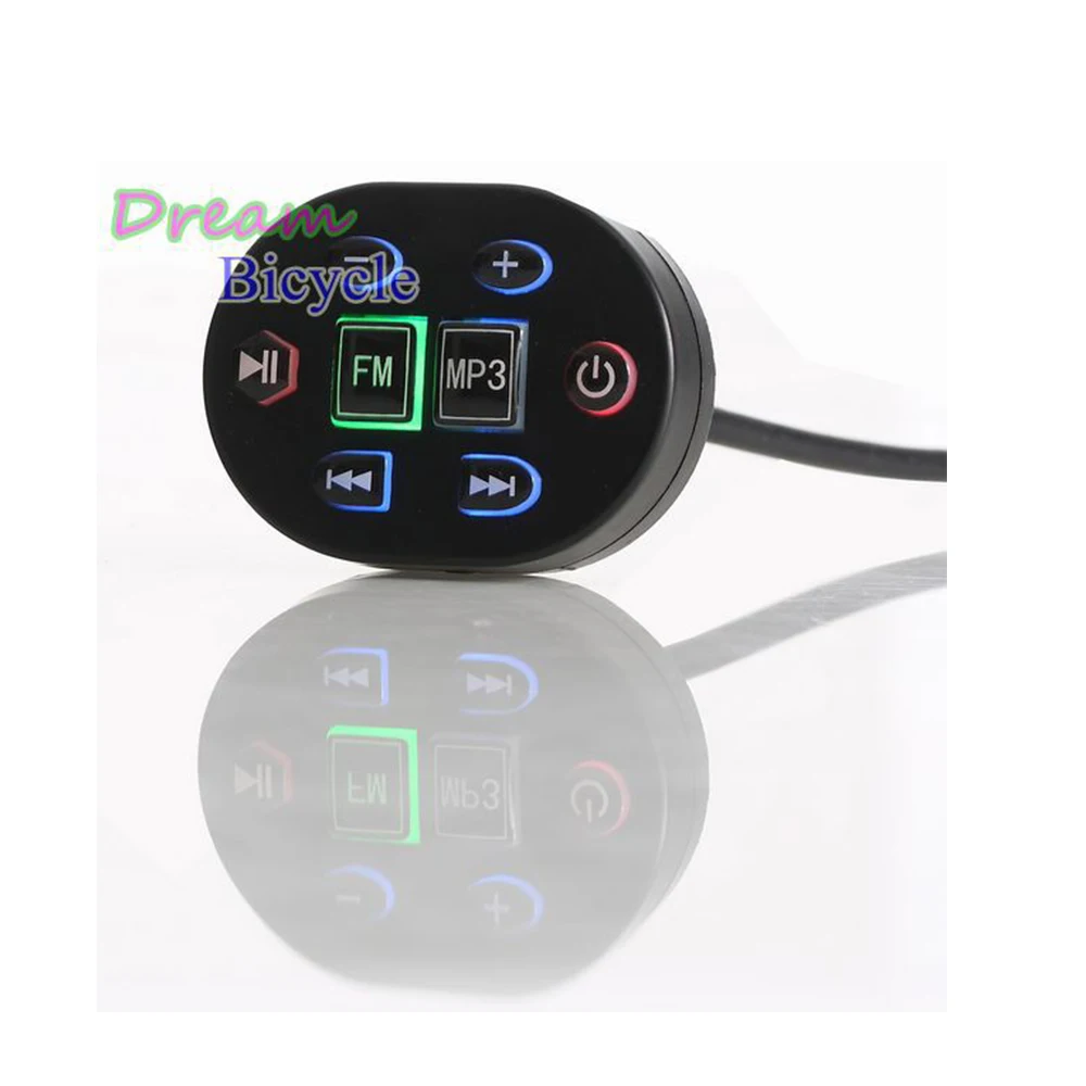 12V Motorcycle USB MP3 Audio Player Bluetooth-Compatible Speakers Hi-Fi Bass Subwoofer