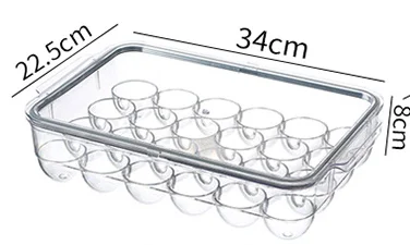 Refrigerator Egg Storage Bin  Fridge Egg  fresh-keeping box Egg Tray Clear(24 grids)