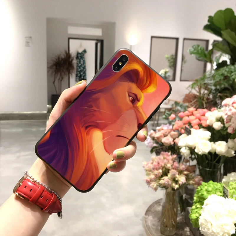 Best-selling cartoon lion king image TPU phone case / UV printing process for iphone phone case