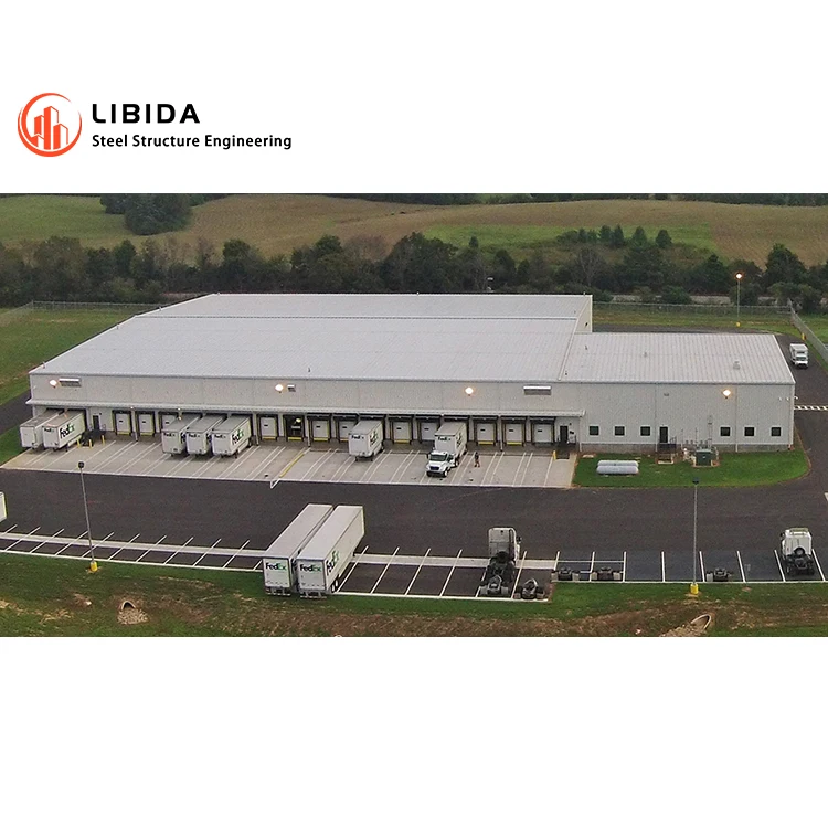 Wide Span Modular Prefabricated Steel Structure Frame Warehouse/Workshop/Plant for Factory Office House