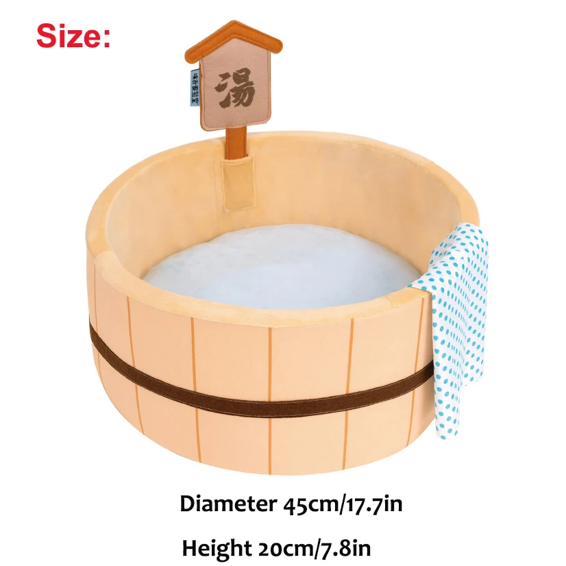 Japanese Style New Cat Bed Comfy Bathtub Pool for Dogs Detachable Puppy Basket Basin Safe Kitten Nest Pad Plush Sleeping Bed