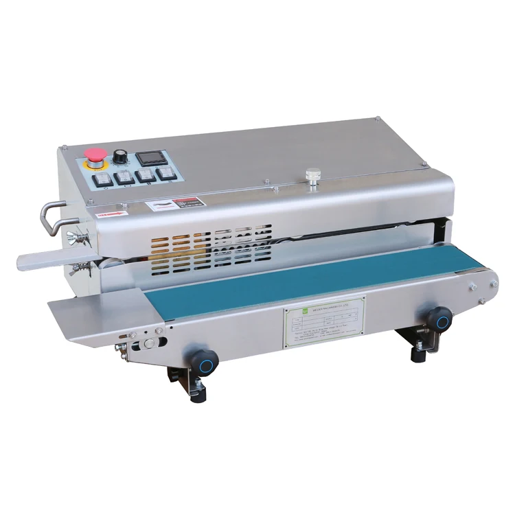 
Packing-net horizontal heat plastic aluminium bag pouch sealer automatic continuous table sealing shrink sleeve seaming machine 