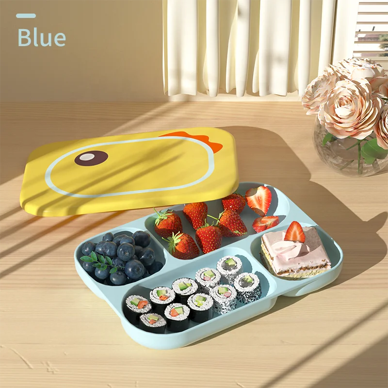 Non-slip BPA Free Kids Suction Plate Microwave Friendly Plastic Toddler infant Baby Plates for children