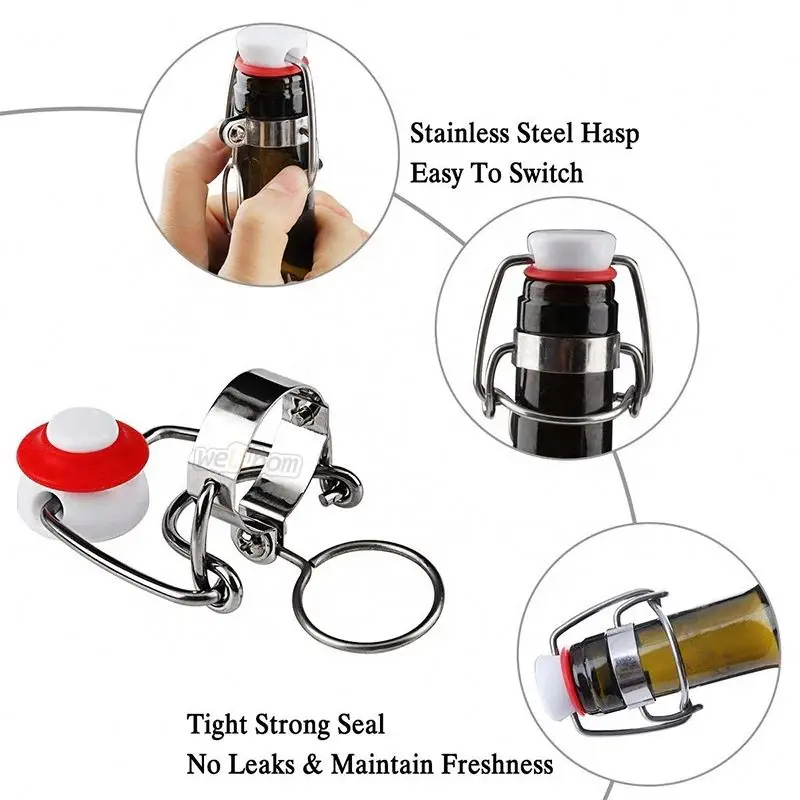 
Amazon hot sale Cap Swing Top Cap for Wine Beer Bottle 