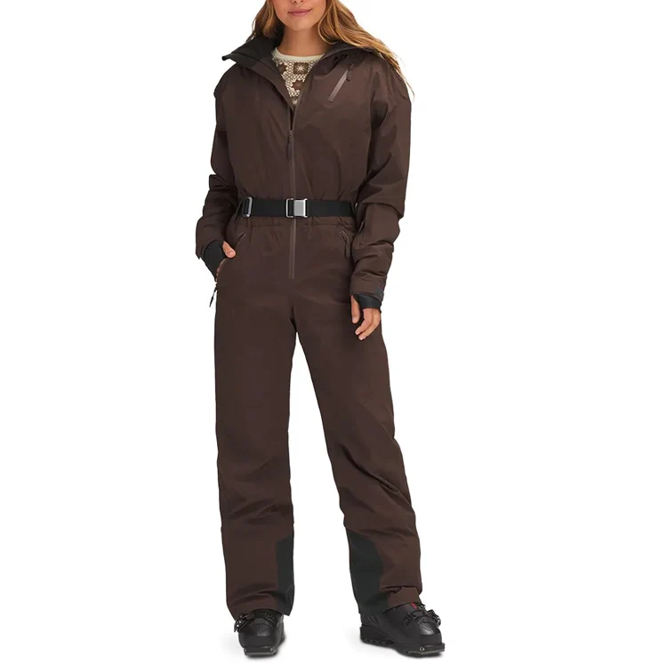 Customized Winter Sportswear One Piece Snowboard Snowsuit Adults Anorak Mountain Waterproof Ski Snow Suit Women