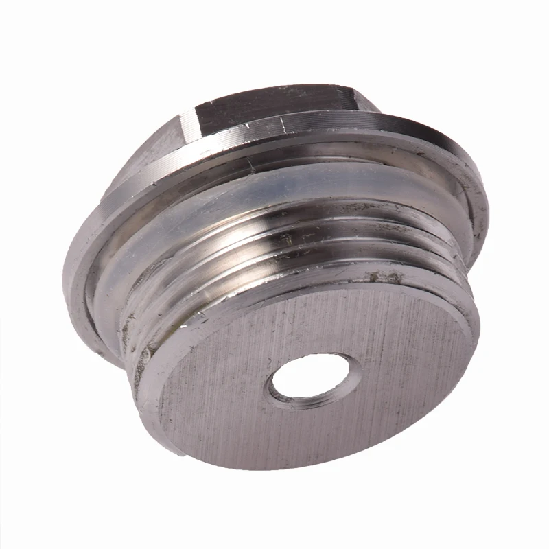Lebria 304 stainless steel hexagon flange face plug with side pipe plug water pipe plug metric inch system  high quality