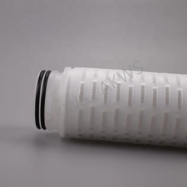 10 inch 0.22 micron refillable pes membrane pleated filter cartridge for vodka filtration