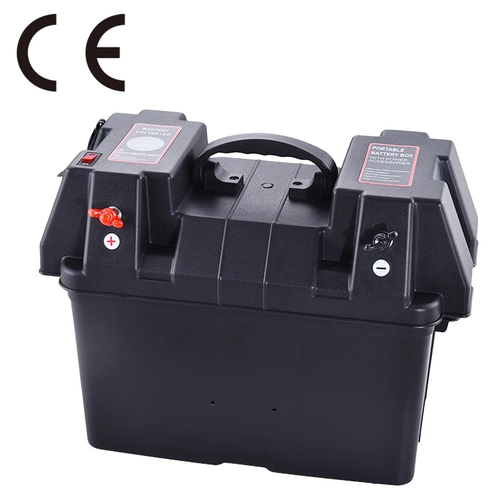 Trolling Motor Waterproof Smart Solar Battery Box For Outdoor Touring Car Yayak