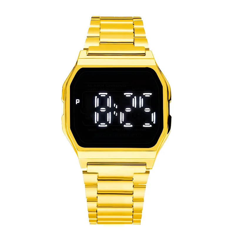 New Digital Watch Multifunctional Square Sports Waterproof Watches Touch Screen Electronic Clock Men Women Fashion Couple Watch