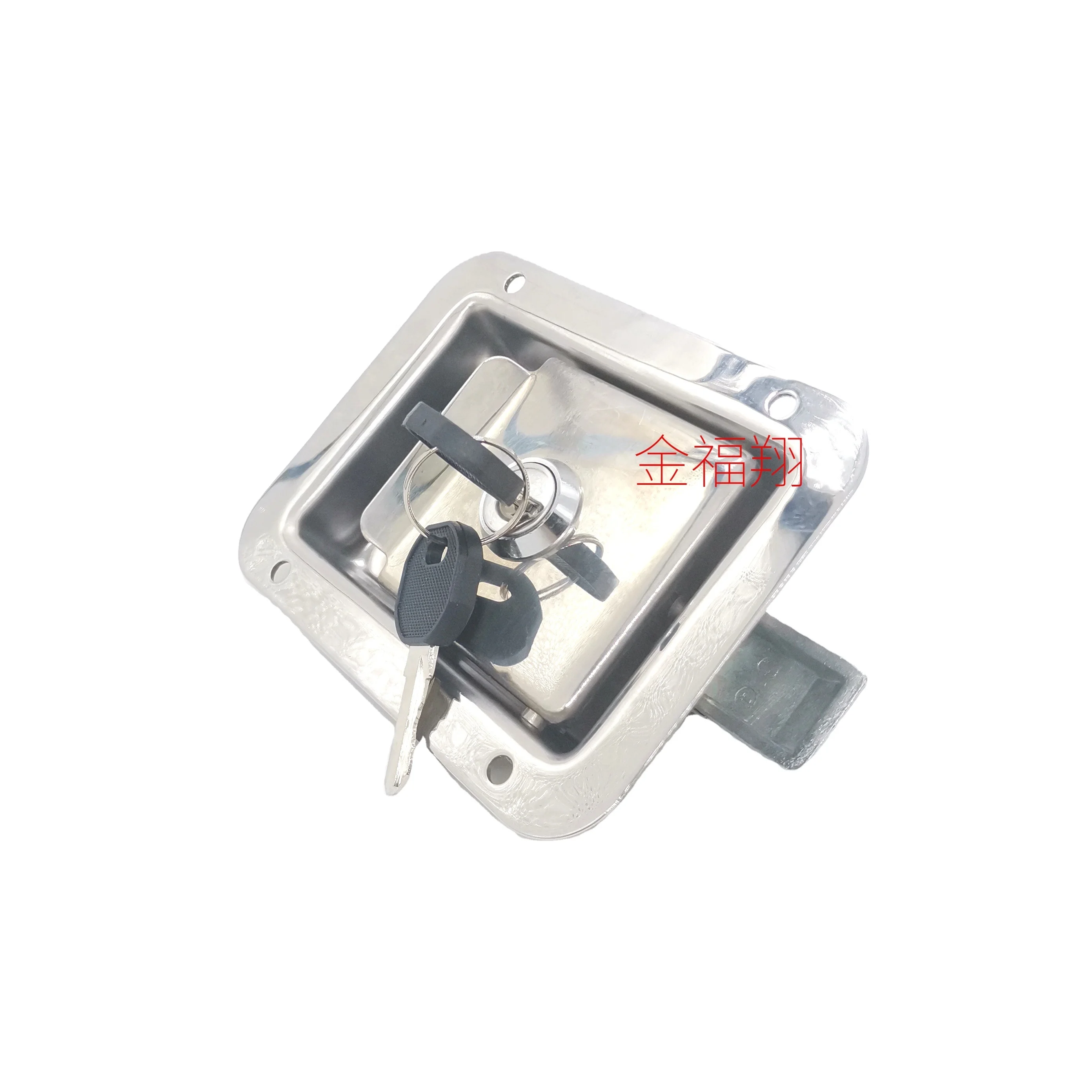 High quality car RV stainless steel handle lock  large engineering mechanical door lock  embedded panel lock paddle Latch