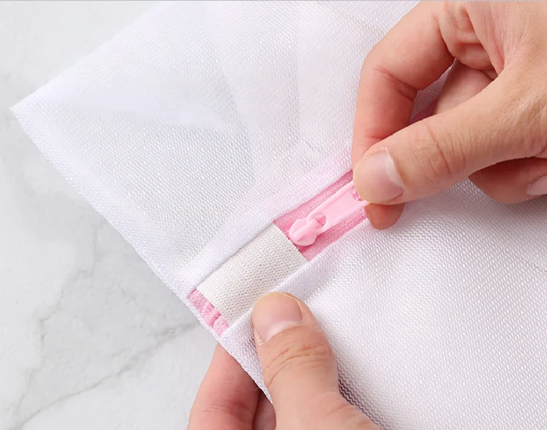 Good Quality Custom Zippered Laundry Mesh Washing bag Net Laundry Bag With Logo