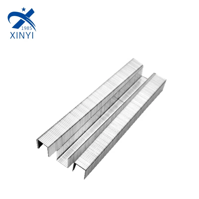 XINYI cabinet wood staples nails for hilti bx3 84 series steel stapler pins for wood decoration 8414 grapa