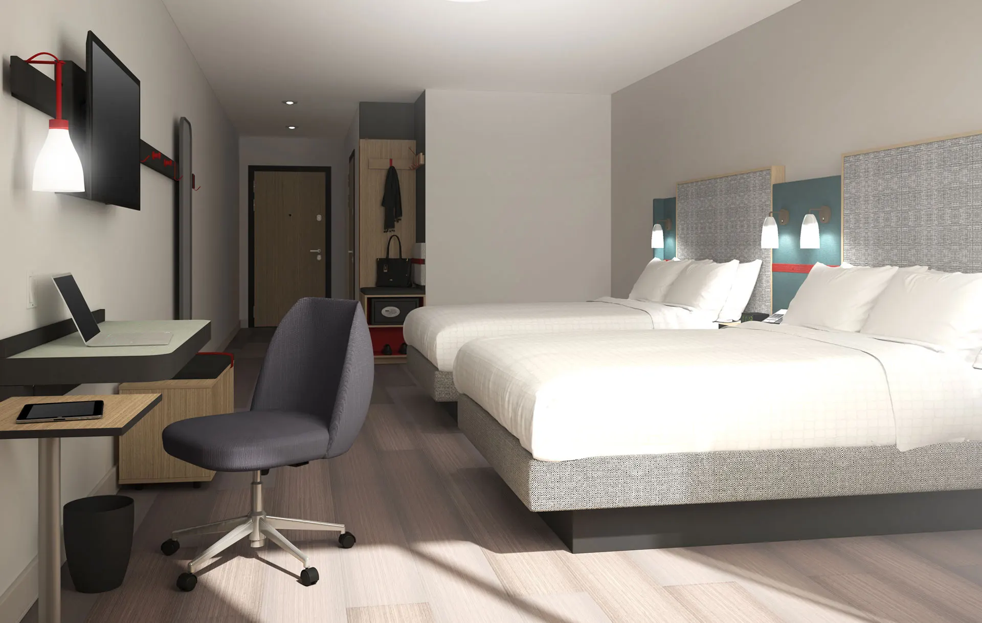 GRT6250 Avid Hotel Room Furniture Customized Headboard Bedroom Sets King Queen Hotel Furniture