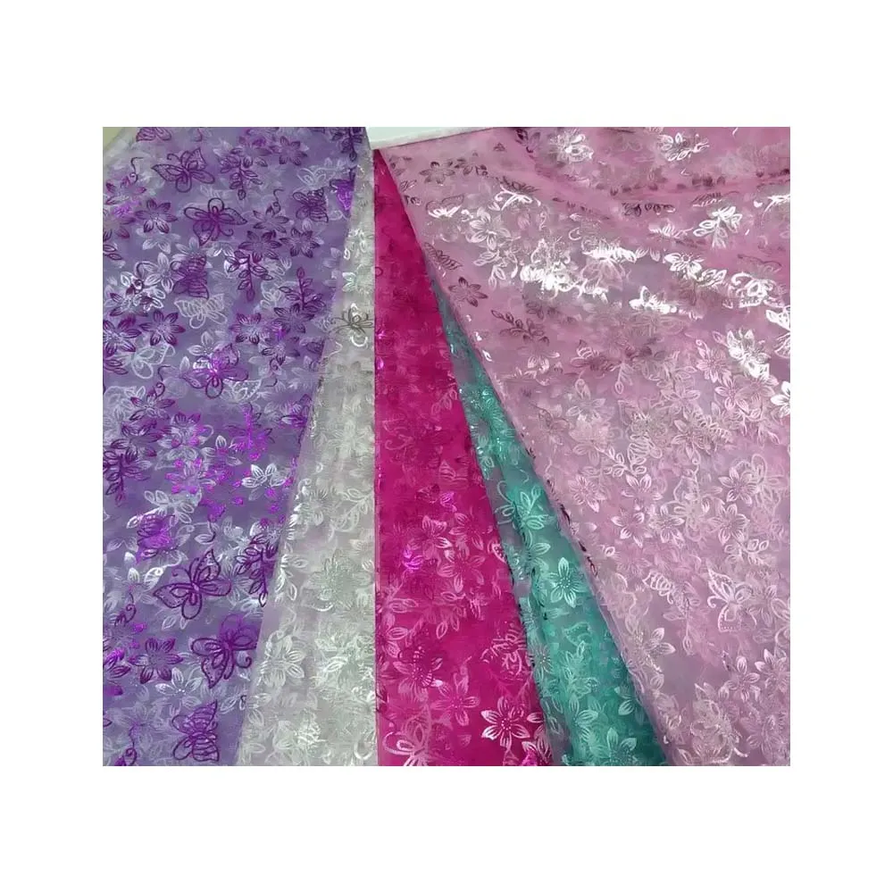 Кружевная ткань из тюля с принтом в виде бабочек для женщин модное свадебное платье невесты