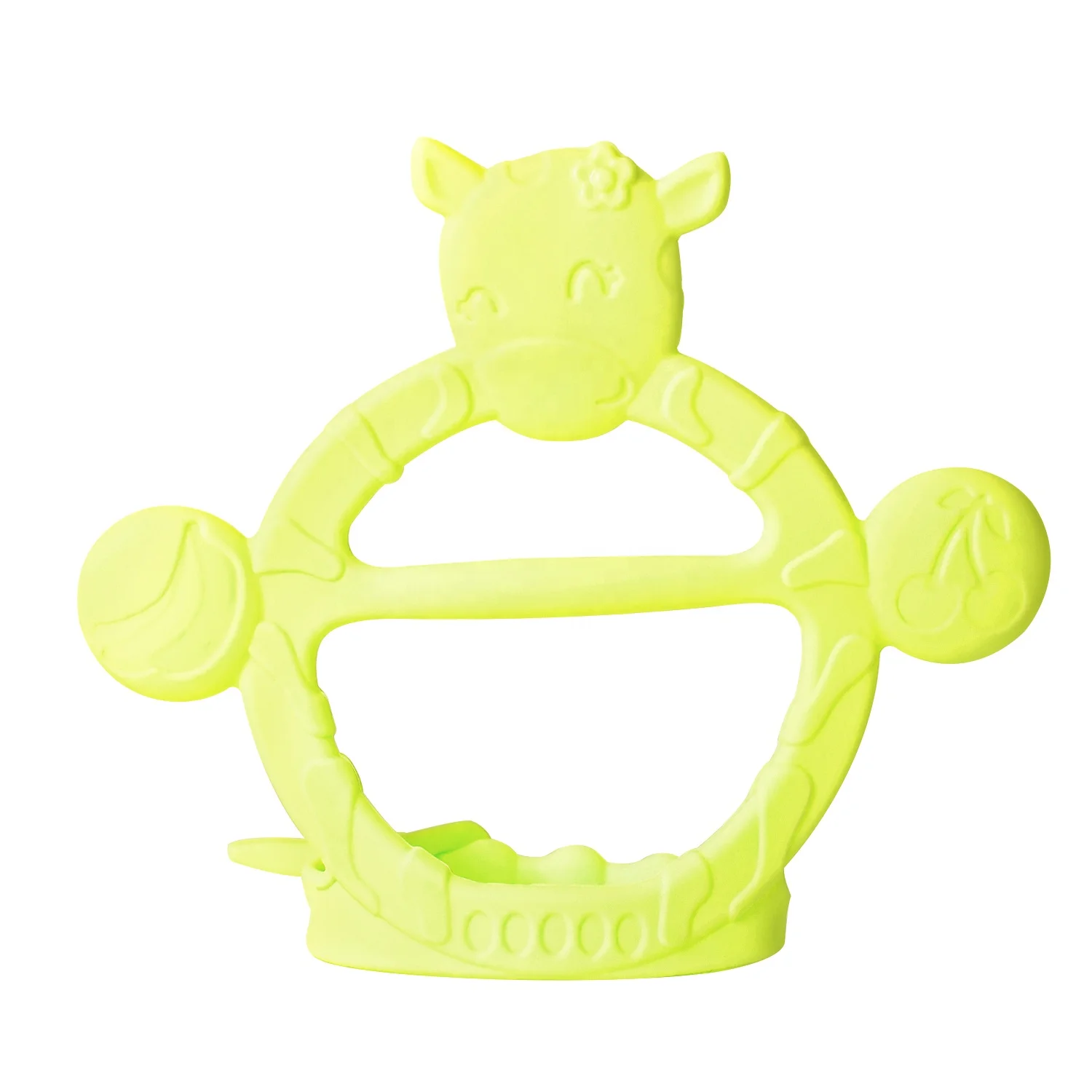 Корова форма регулируемый размер запястья при прорезывании зубов жевательные браслет Прорезыватели для зубов силиконовый Игрушки для малышей