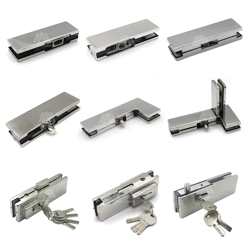 High quality stainless steel tempered glass door accessories patch fittings