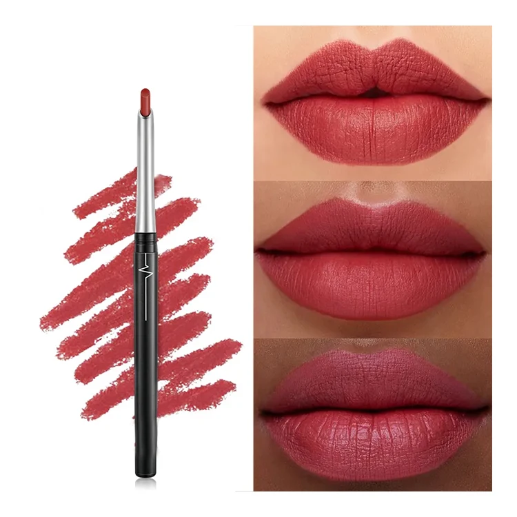 Wholesale Customized Waterproof 12 Colors Makeup Private Label Lip Liner Pencil