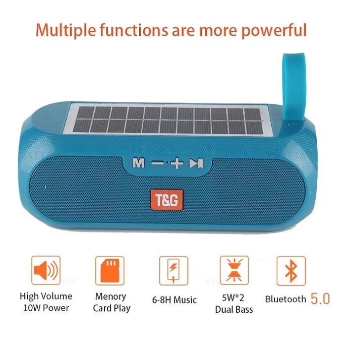 Outdoor Speakers bt Wireless solar panel mininova speaker wireless tws creative subwoofer gift portable solar charging speaker