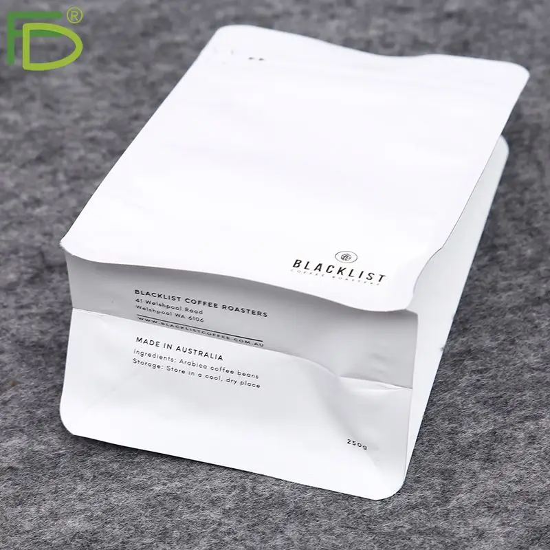 High Quality Zip Lock Coffee Packaging Bag With Degassing Valve