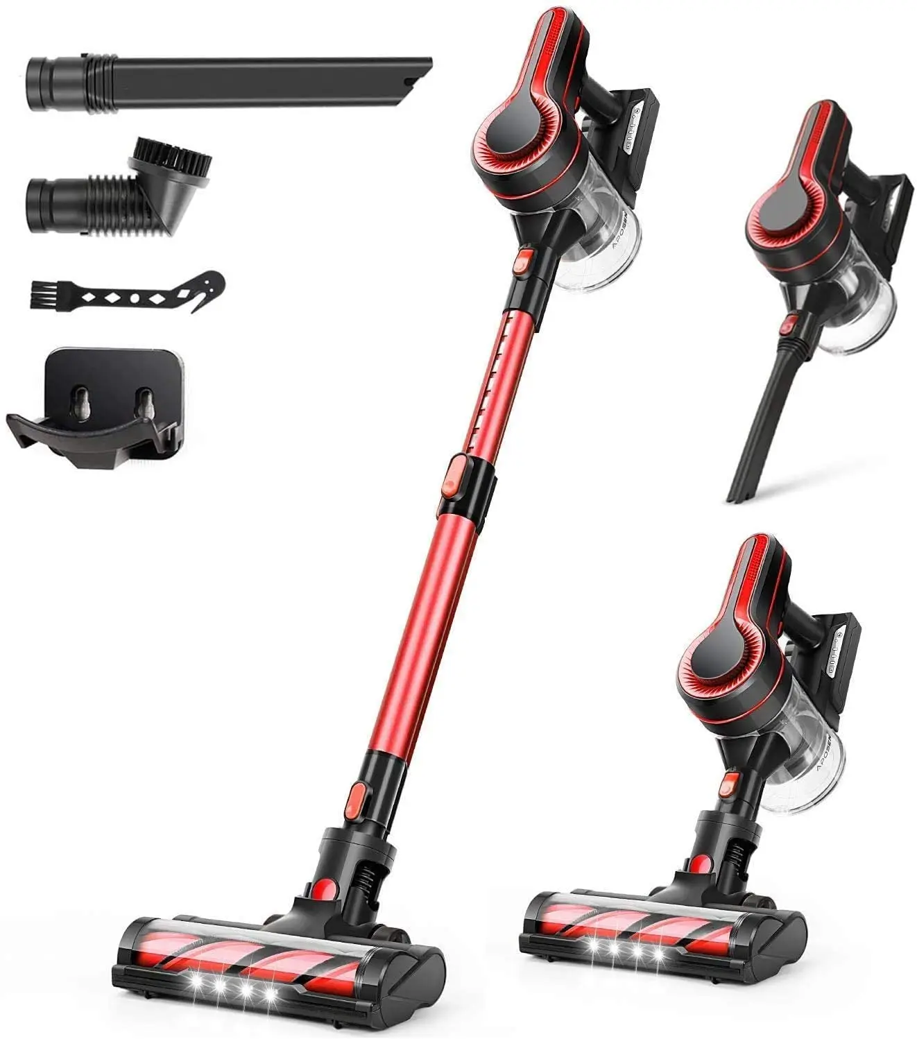 
MooSoo Cordless Vacuum Cleaner 24Kpa Stick Vacuum Cleaner with Strong Suction Power, K17U  (1600228897778)