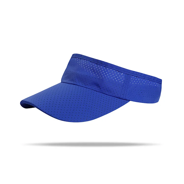 Wholesale Custom Logo Unisex Embroidery Sublimation Quick Dry Outdoor Visor Beach Adjustable Sun Cap Visor Hats
