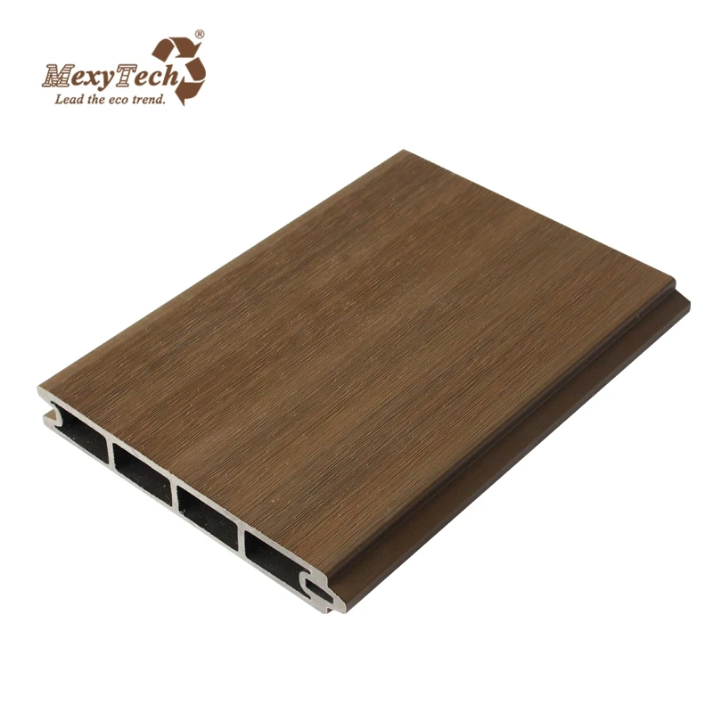 Wood like no fading composite garden fence wpc slat fence euro style easy install wpc railing