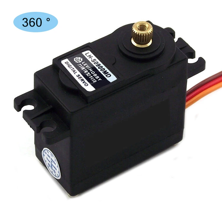 LEVI HOBBY  360 degree 12kg torque servo for Helicopter Ball Bearing MG996R servo metal gears Digital 10kg torque servo