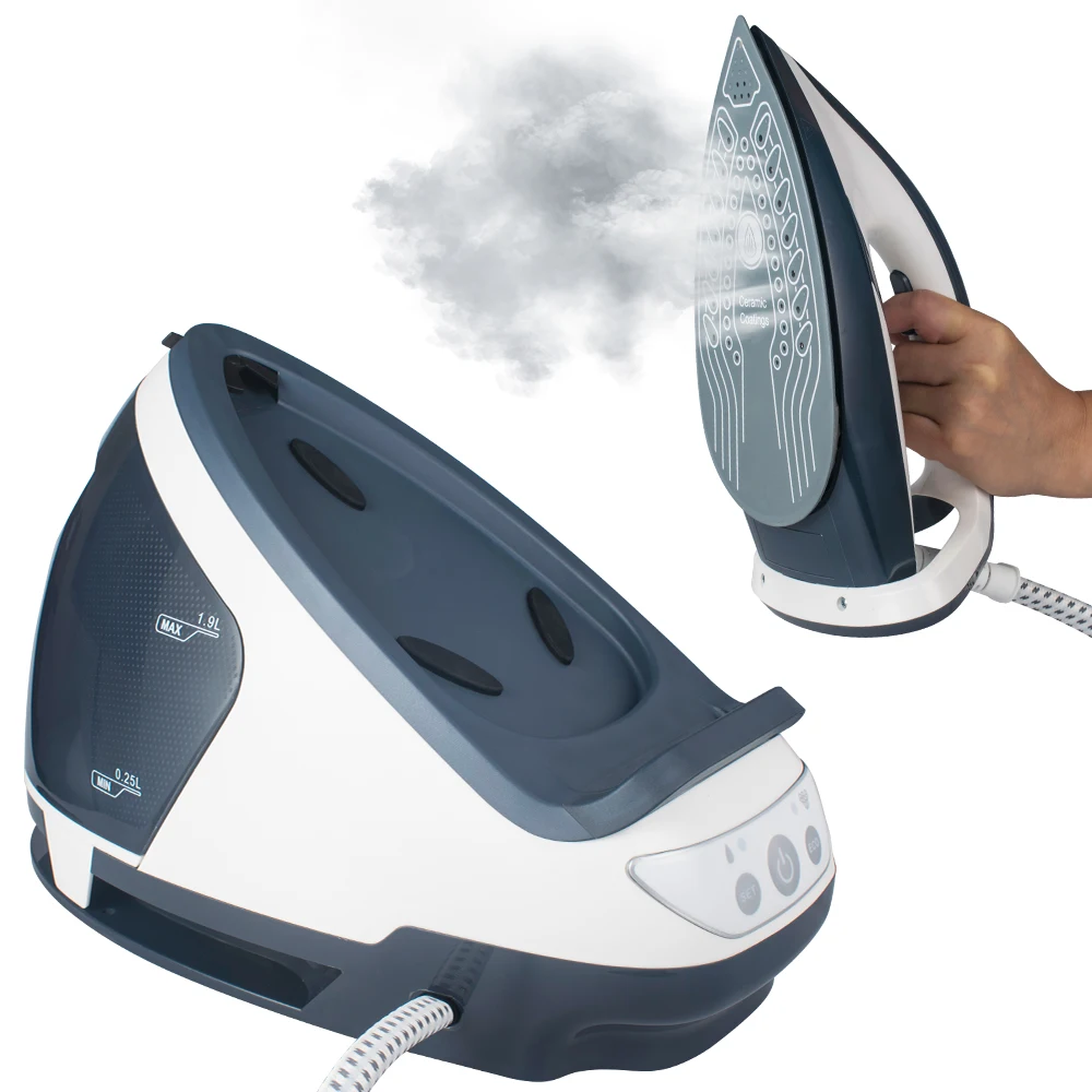 2800W Steam GENERATOR Ceramic Soleplate Vertical Clothes steam iron 7.5 Bar boilier