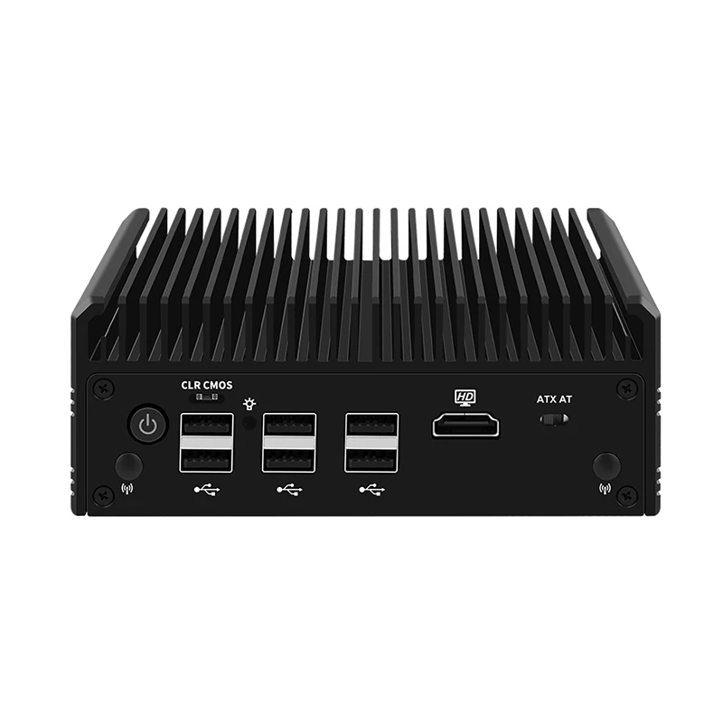 Новейший однотонный маршрутизатор межсетевого экрана In-tel i3 N305 N100 4 * i226-V 2 5 г безвентиляторный мини-ПК DDR4 PCIe3.0x4 MSATA HD + DP NAS pfSense Proxmox