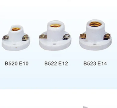 Socket Hot sale lamp socket lamp base light lamp holder porcelain E14 E17