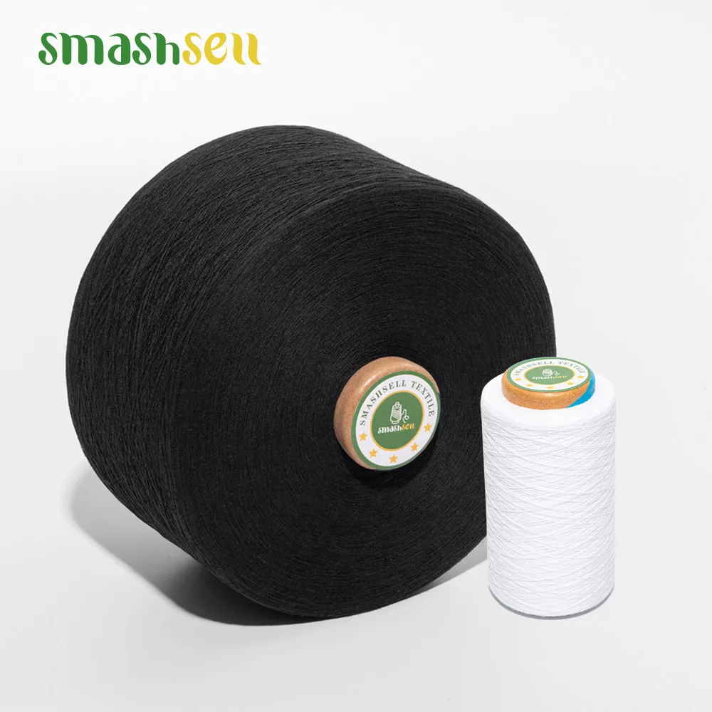 100% Recycled Cotton Yarn  blended yarns For knitting Fabric and socks from China