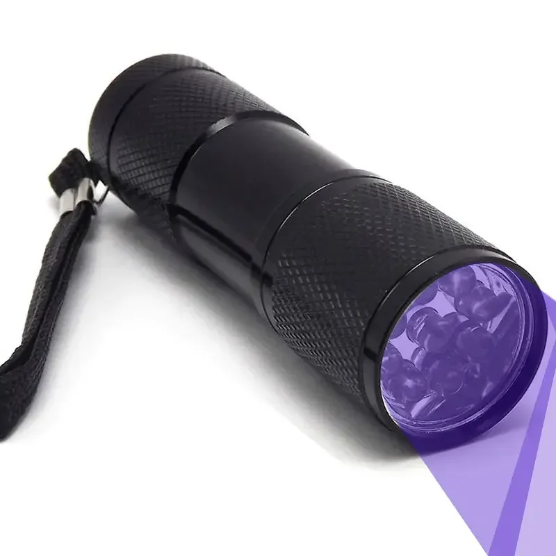 Blue UV Flashlight Detector 395nm 365nm LED Torch Light for Money Checker Scorpions Bed Bugs Curing UV Glue Aluminum Torch