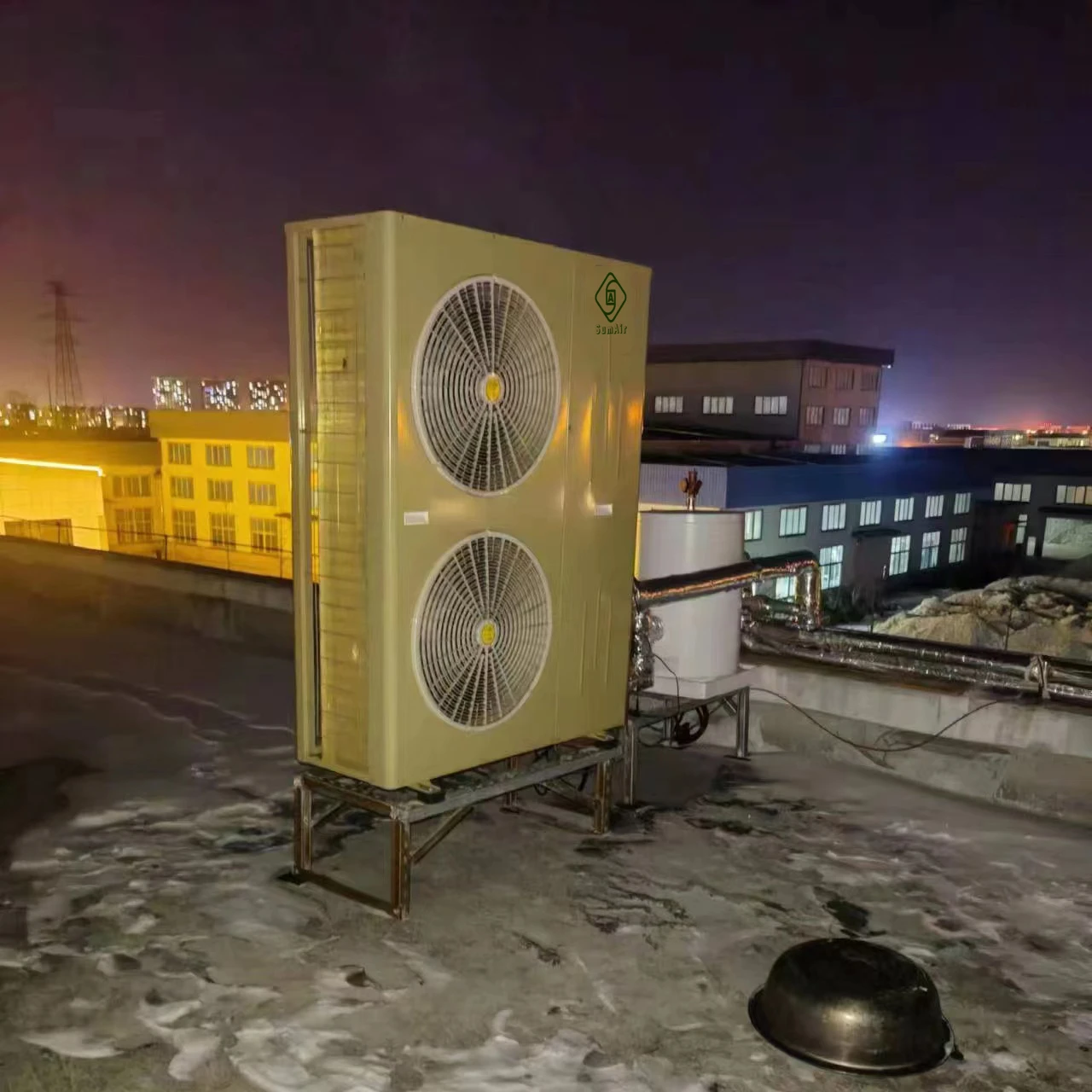 Дешевая китайская встреча 32 кВт 24 охлаждение моноблок EVI R32 промышленный водонагреватель котельная система