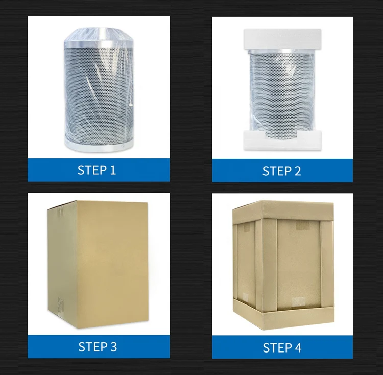 Hydroponic ventilation kit carbon filter for inline fan/air duct