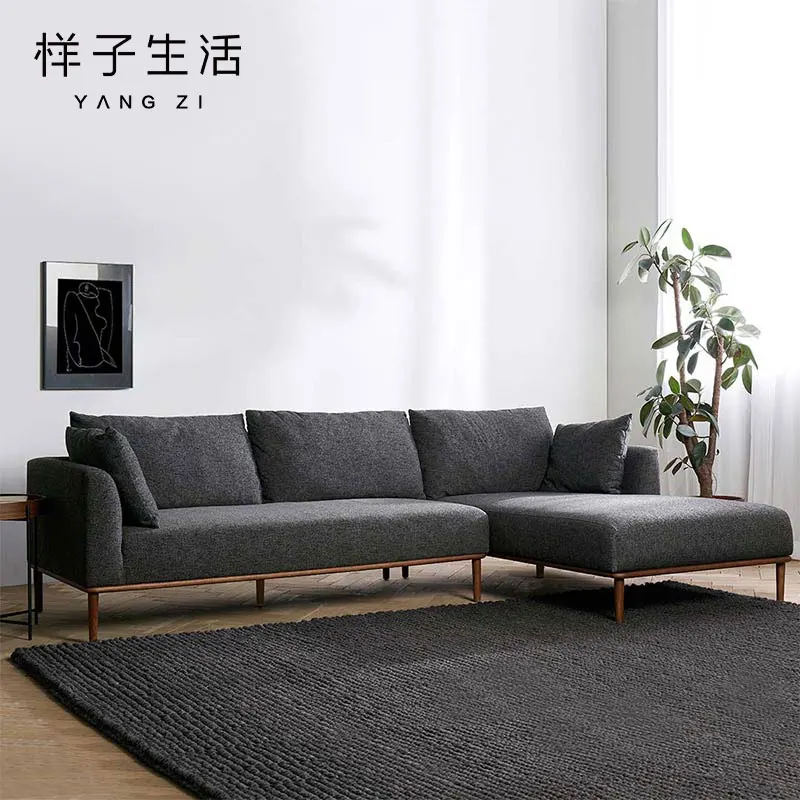 
Yangzi Gentleman Series Times Red Oak three proofing technology fabric living room couch sectional upholstered sofa set 