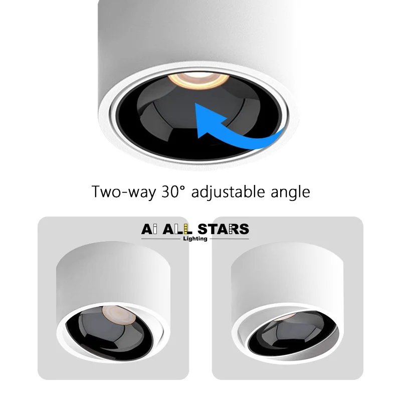 Factory Price Surface Downlight LED Home Office Down Light Anti-glare Spotlights Adjustable Led Surface Downlight Led Downlight