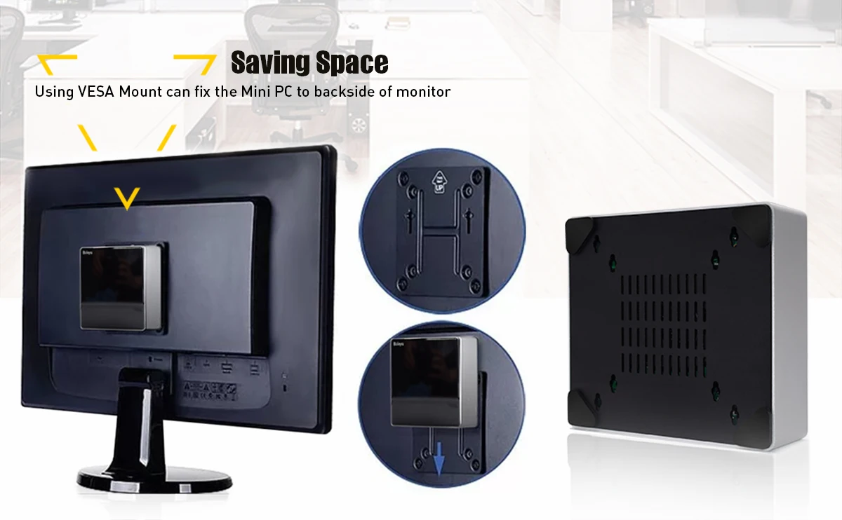 HYSTOU Мини ПК игровой Core i7 10510u 8559u настольный компьютер