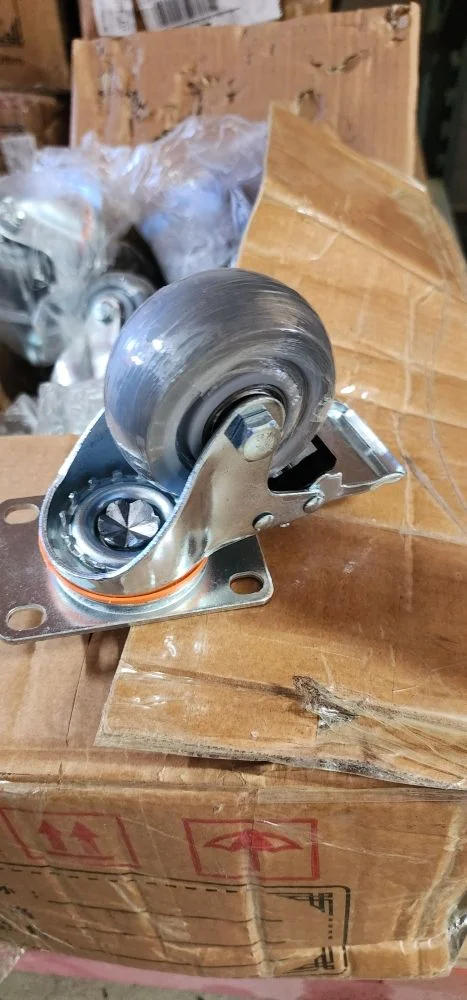 Medium Duty 3 inch Grey TPR  Wheels Castors Industrial Caster Wheel For Trolley Cart