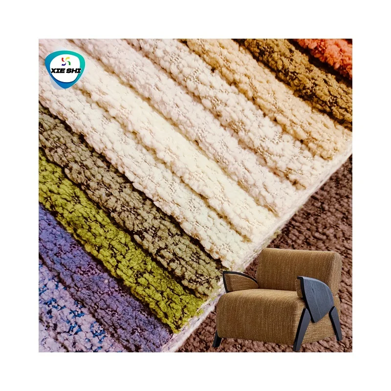 Best Selling Polyester Sofa Upholstery Fabric Linen Flannel Dutch Velvet Suede Frosted Velvet Chenille Flocking for sofa fabric